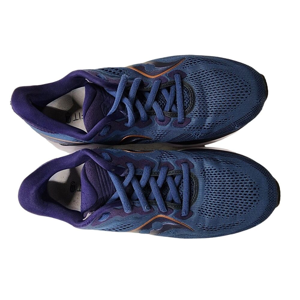 Saucony Womens Ride 14 Sneakers Size 7.5 Blue Purple Running Shoes S10650-35 - Picture 3 of 6